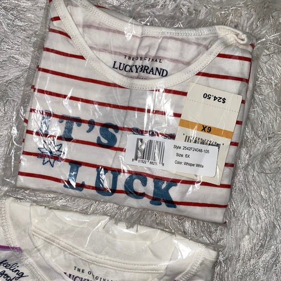 Lucky Brand Girls T-Shirt Bundle- 6X - Picture 3 of 8